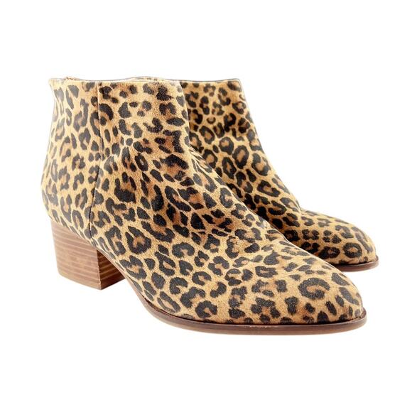 Anthropologie Seychelles Floodplain Leopard Ankle Boots 9.5 - Picture 1 of 11
